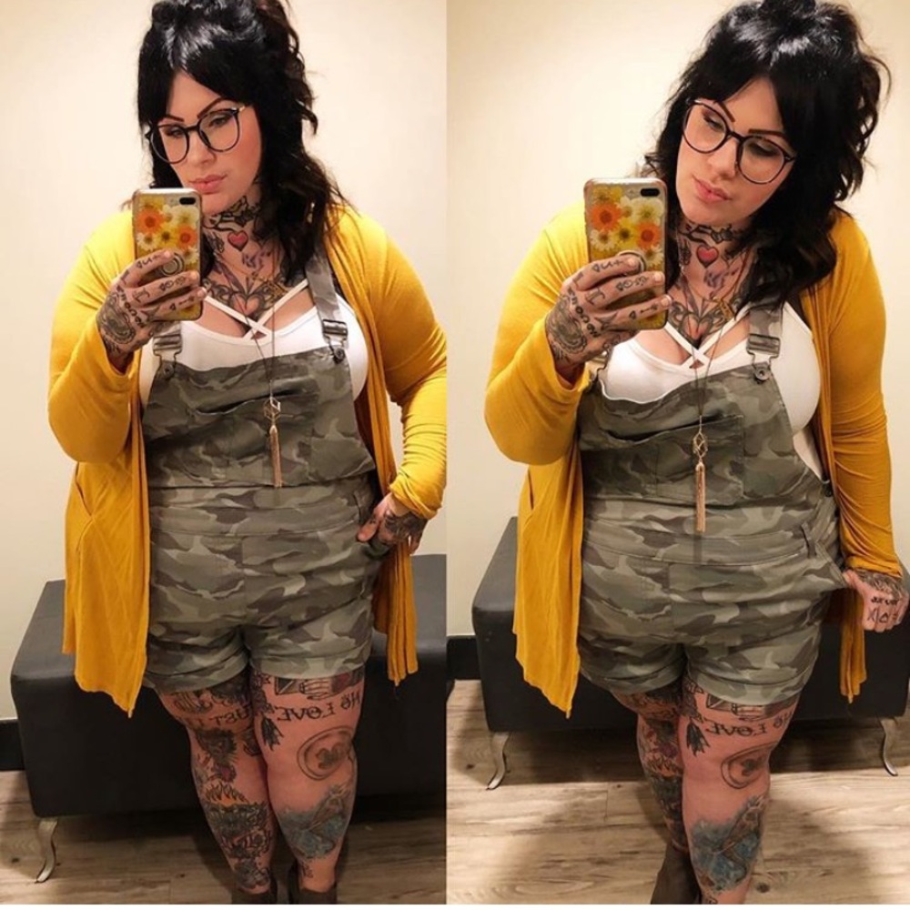 Torrid size 26 camo overalls
